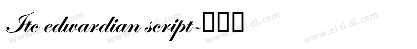 Itc edwardian script字体转换
